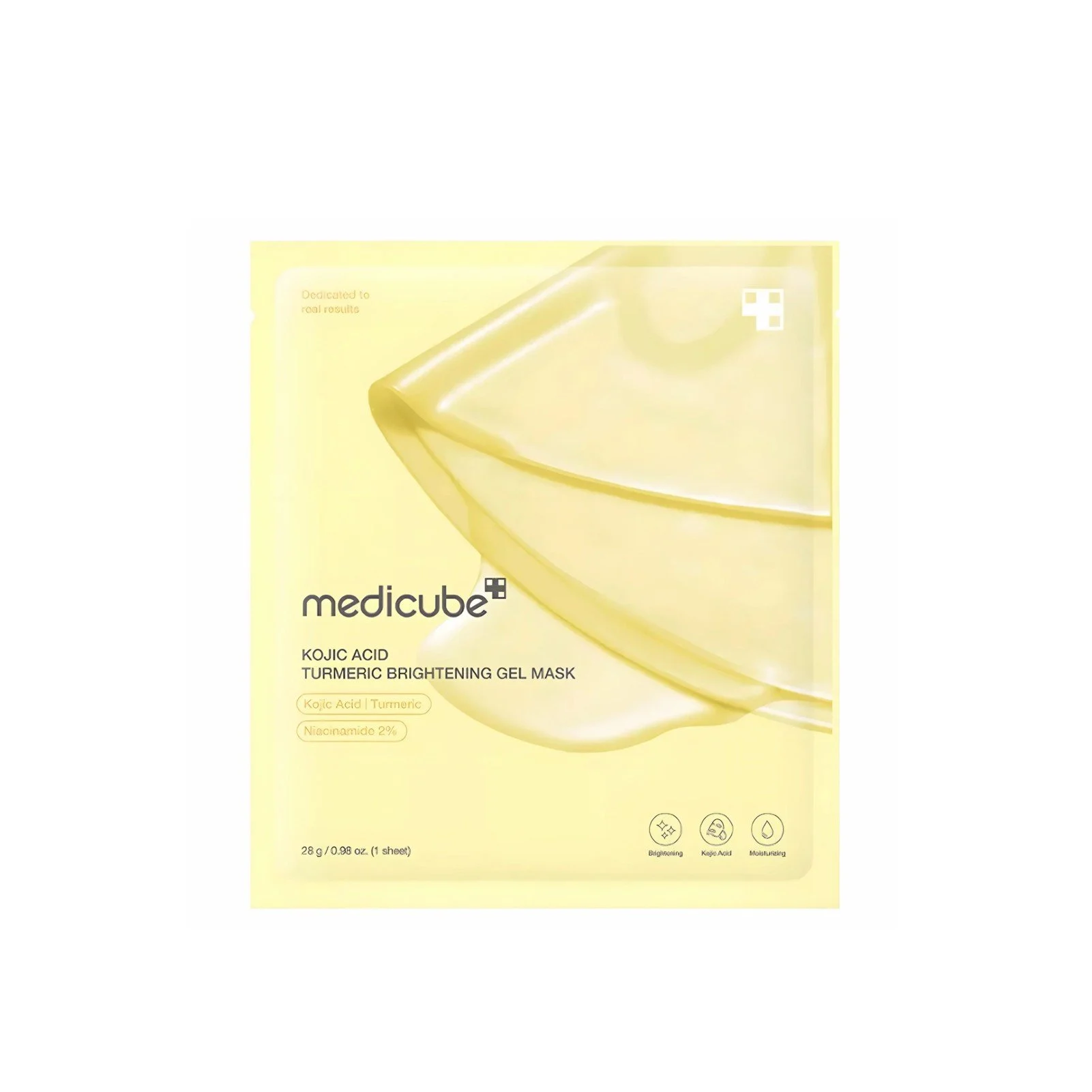 MEDICUBE KOJIC ACID TURMERIC BRIGHTENING GEL MASK (28G)