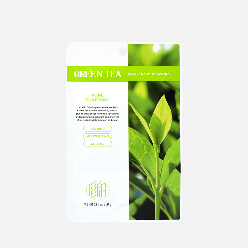 LAMELIN CALMING MOISTURE MASK PACK GREEN TEA