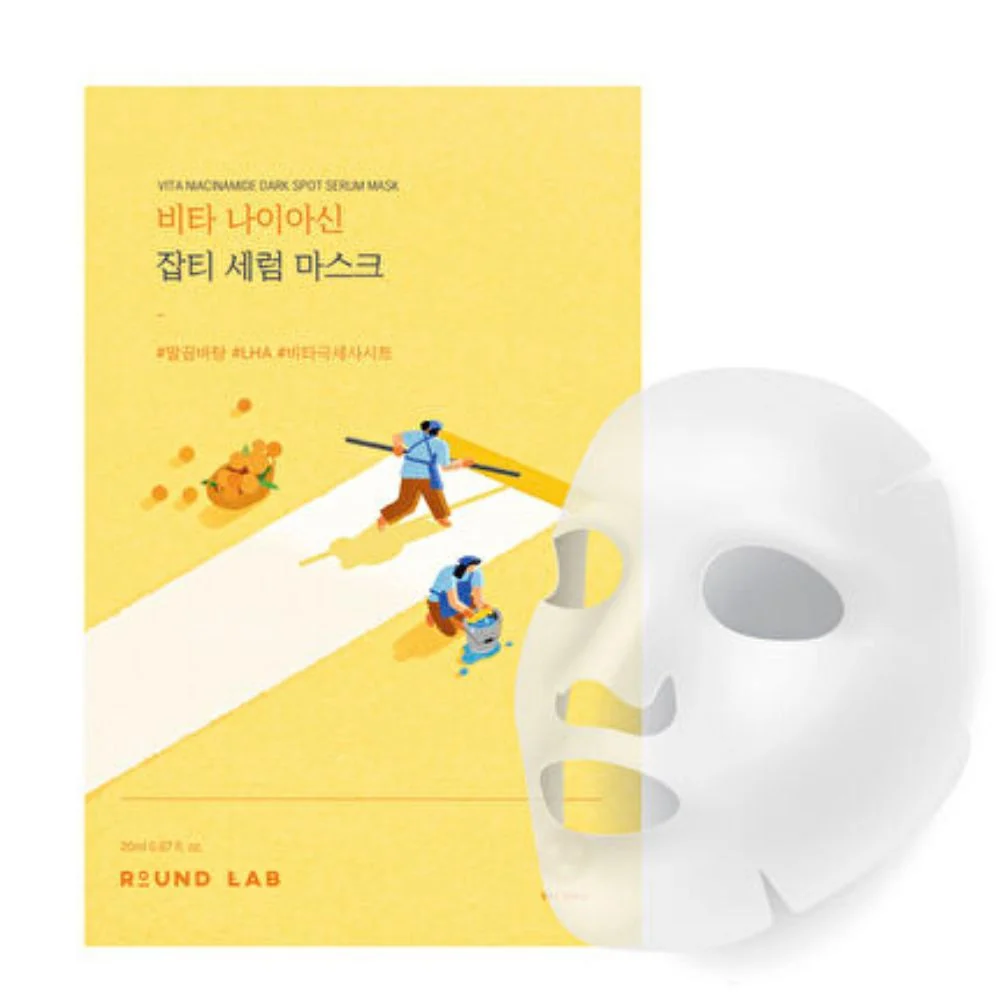 ROUND LAB VITA NIACINAMIDE DARK SPOT SERUM MASK (20ML*10EA)