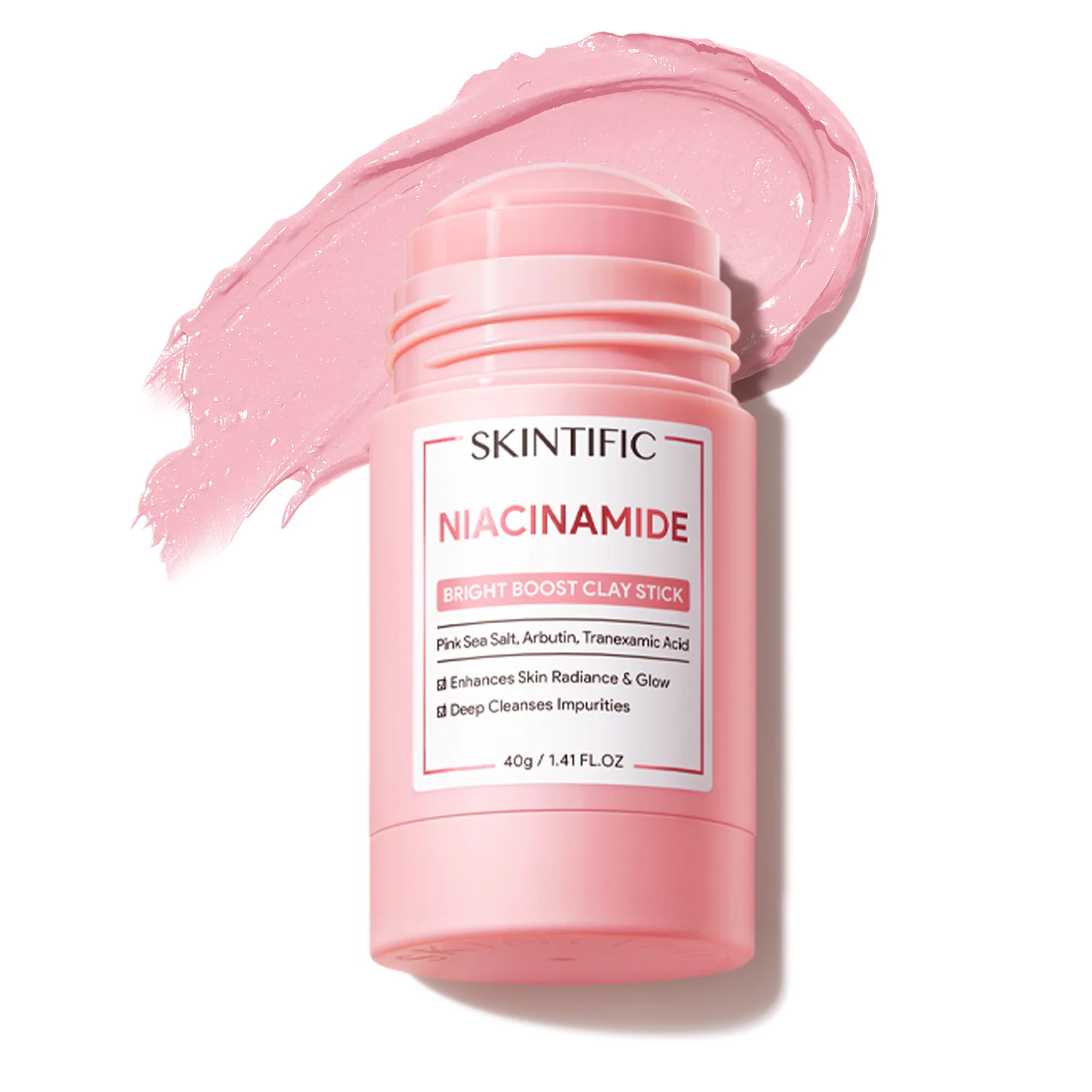 SKINTIFIC NIACINAMIDE BRIGHT BOOST CLAY STICK 40ML