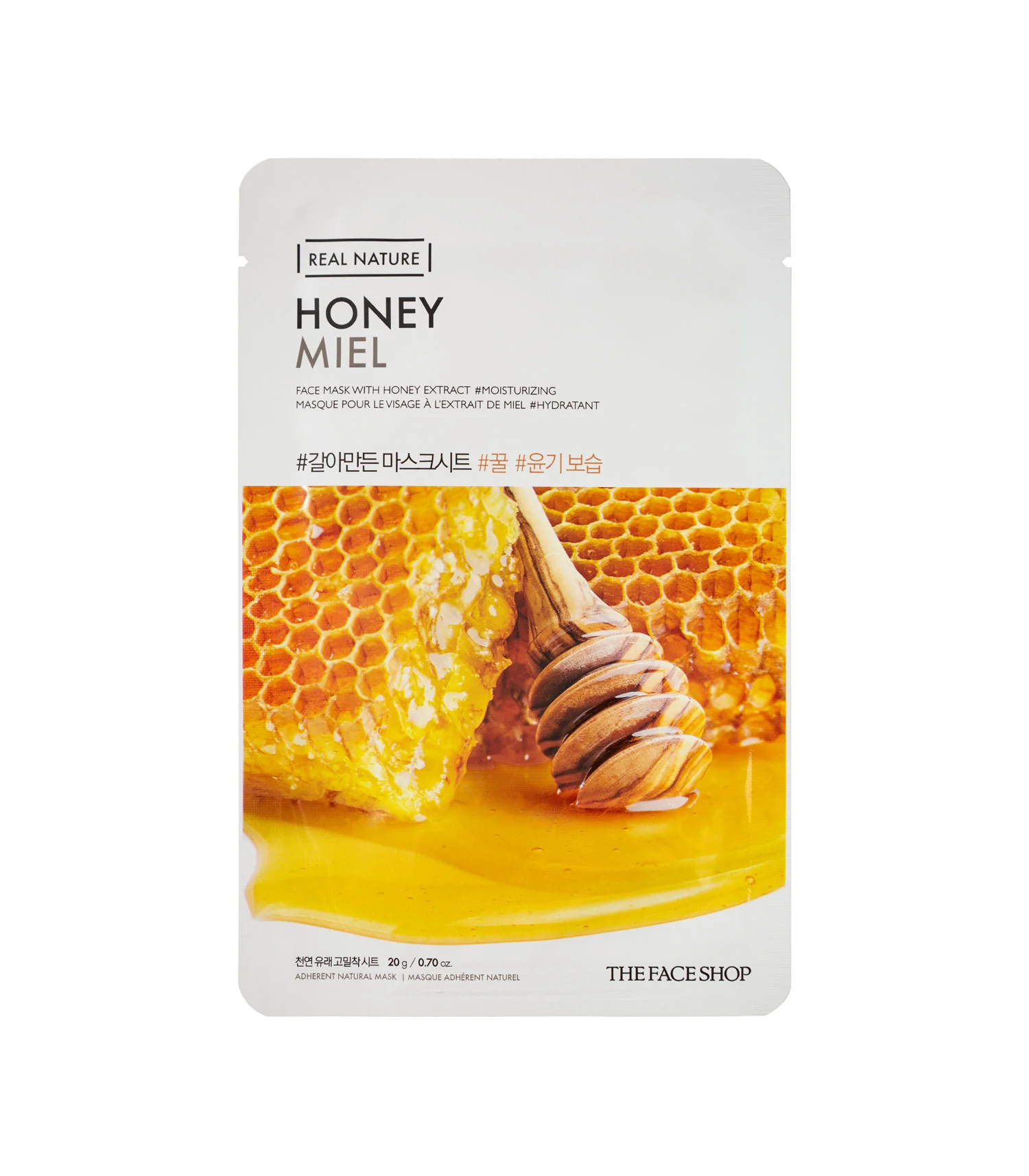 THE FACE SHOP REAL NATURE FACE MASK WITH HONEY EXTRACT
