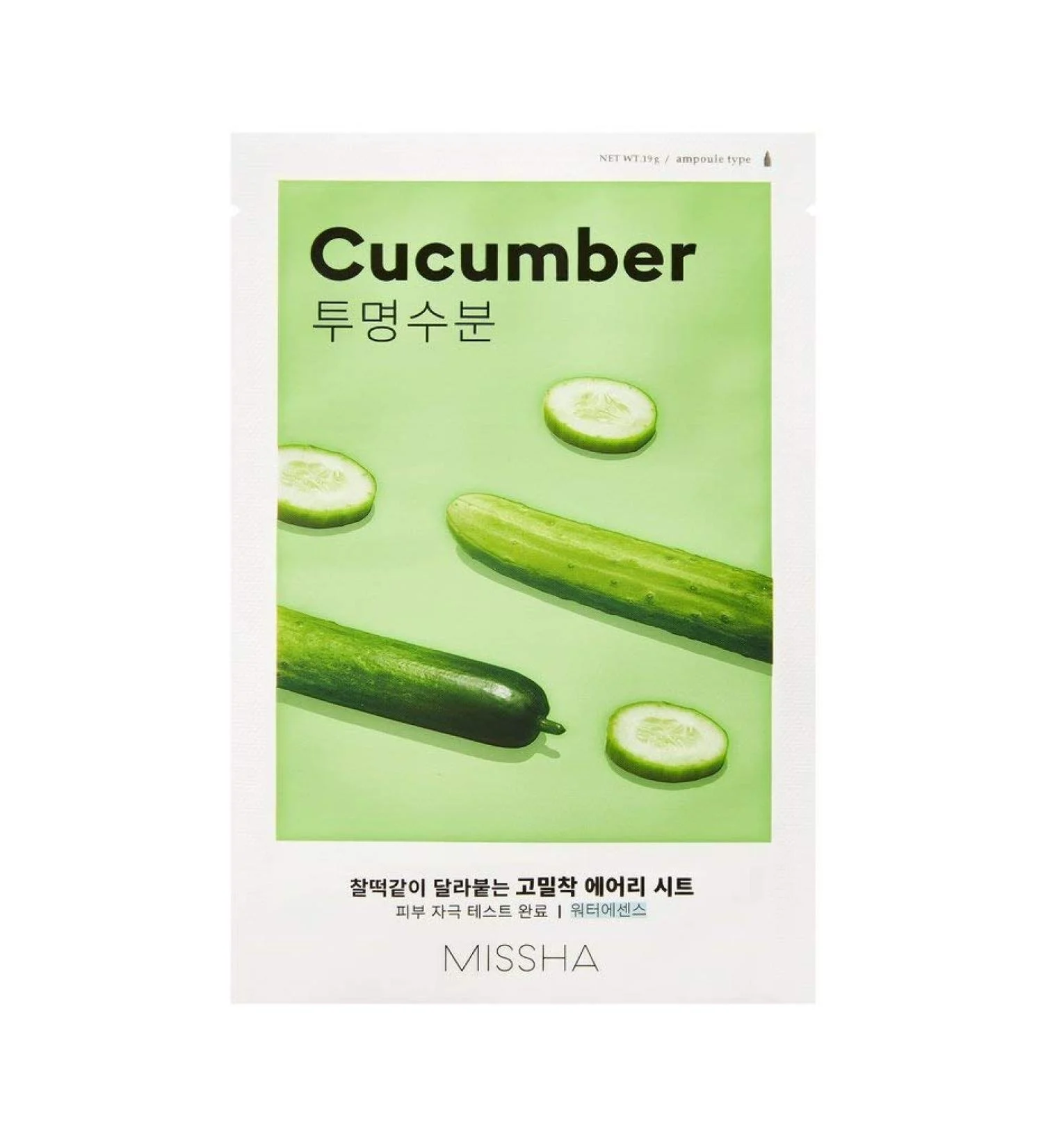 MISSHA CUCUMBER FACE MASK WATER TYPE 