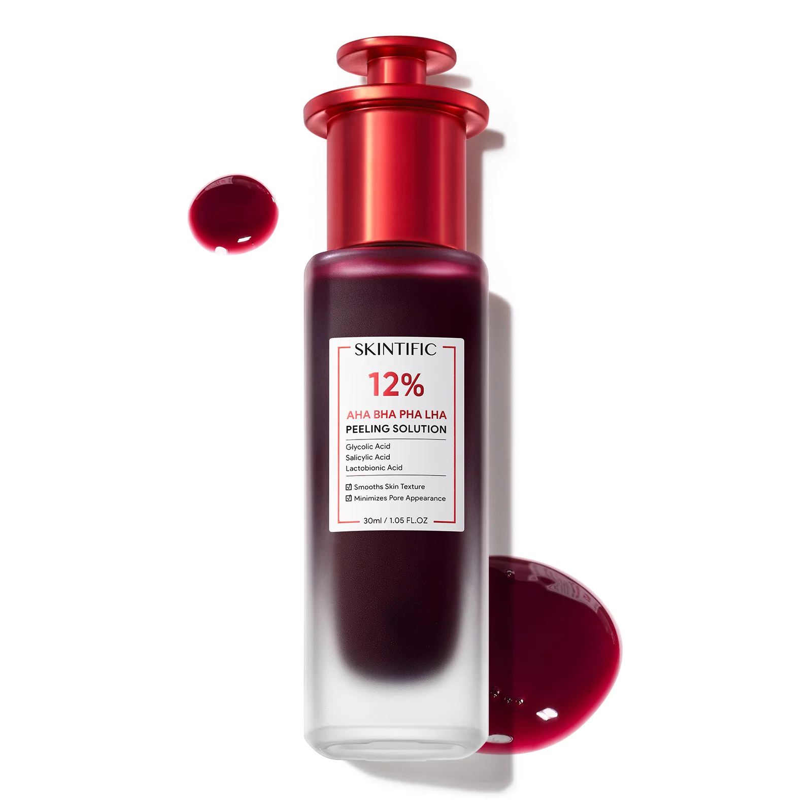 SKINTIFIC 12% AHA BHA PHA LHA PEELING SOLUTION 30ML