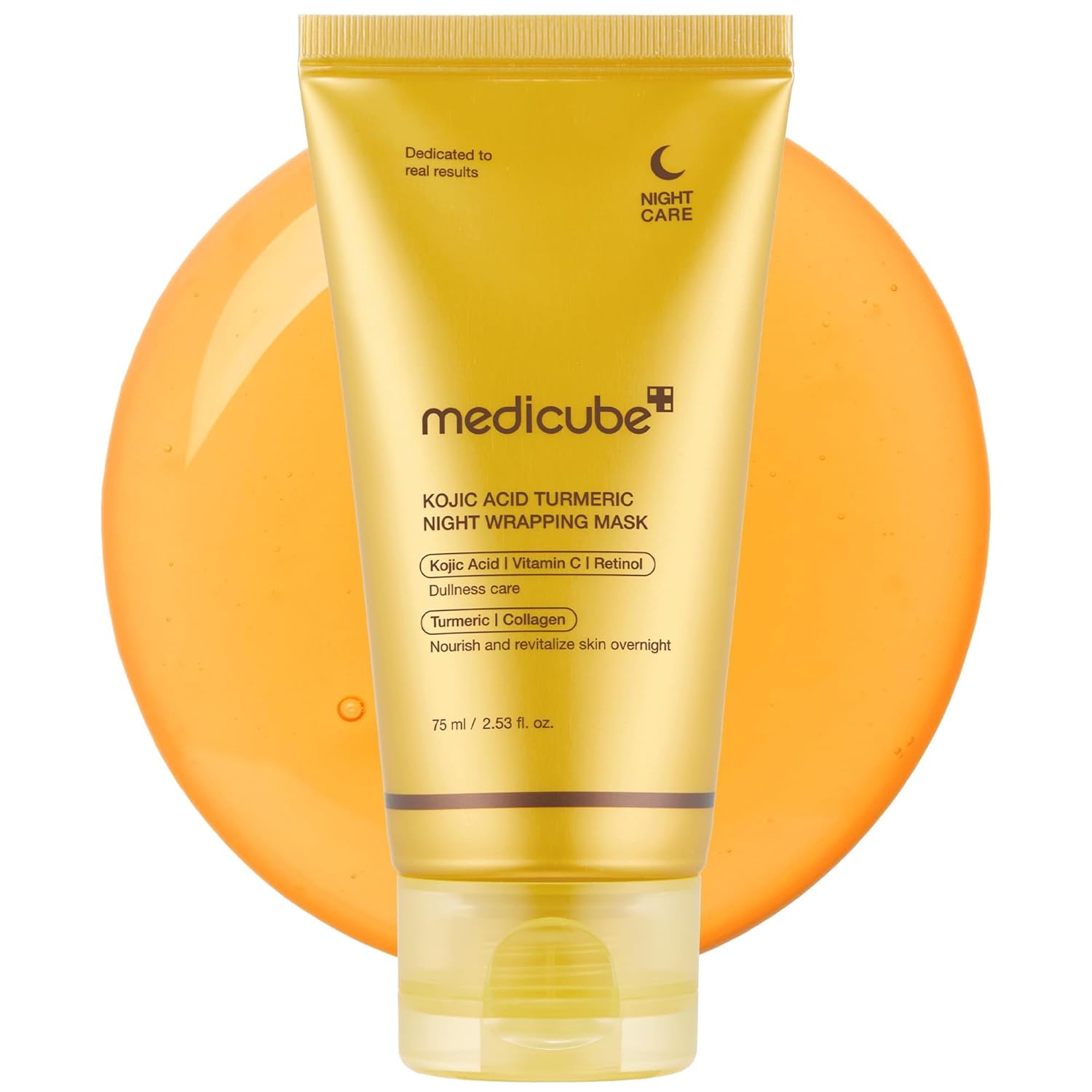 MEDICUBE KOJIC ACID TURMERIC NIGHT WRAPPING MASK 75ML