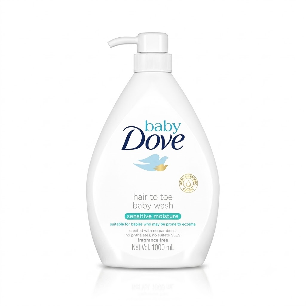 DOVE BODY WASH BABY SENTITIVE MOISTURE 1L