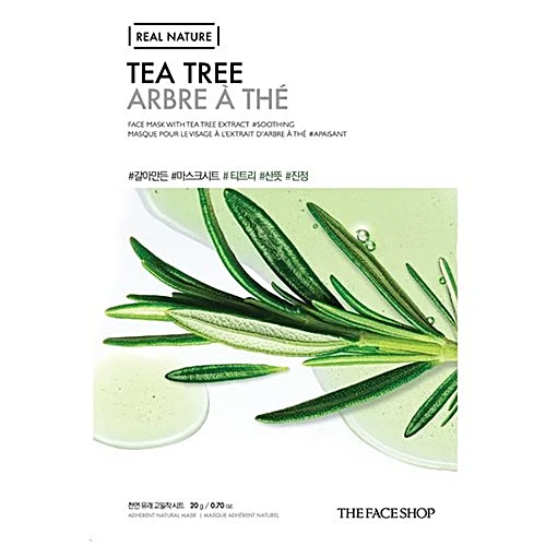 REAL NATURE FACE MASK WITH TEA TREE EXTRACT