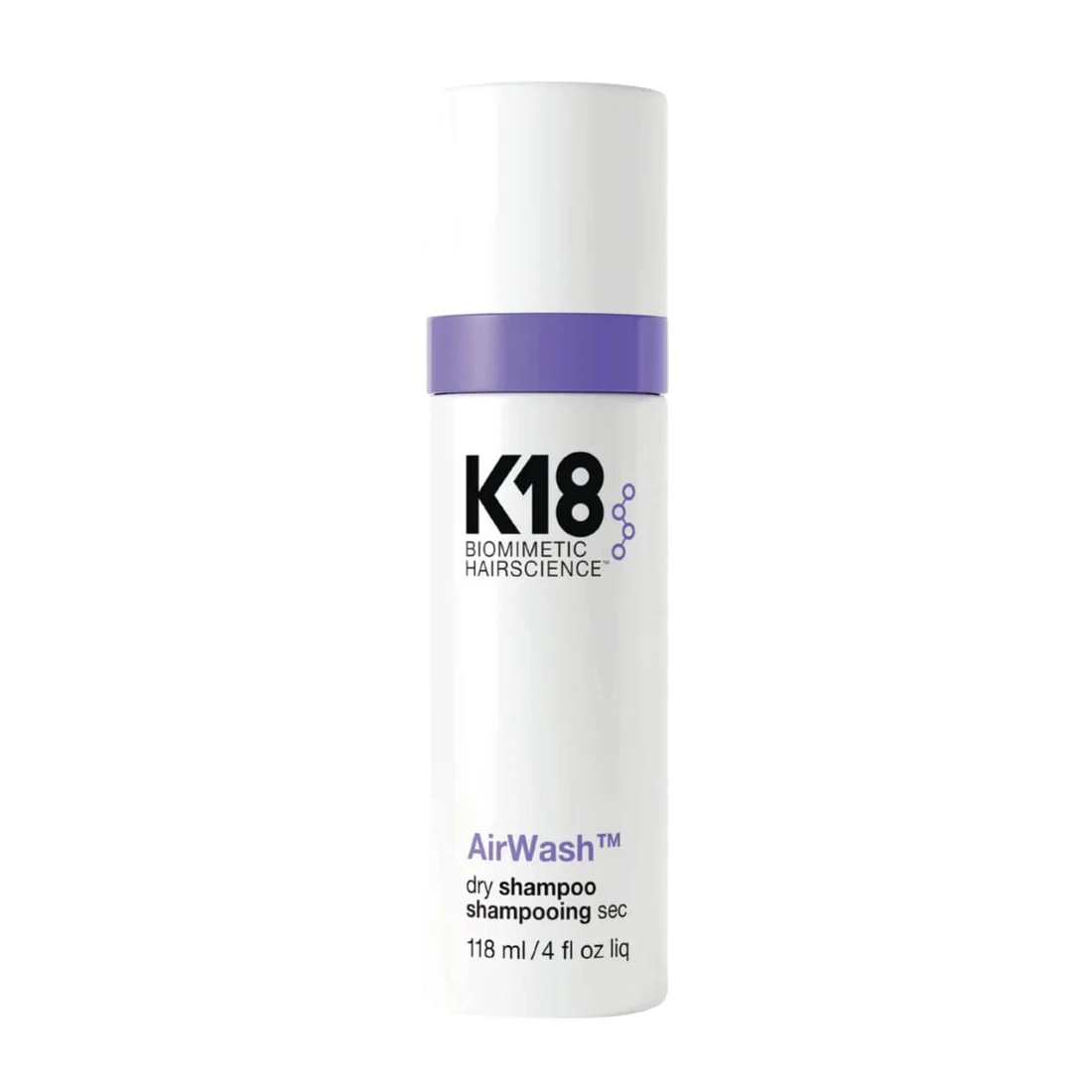 K18 BIOMIMETIC HAIR SCIENCE AIR WASH DRY SHAMPOO SPRAY - 118ML
