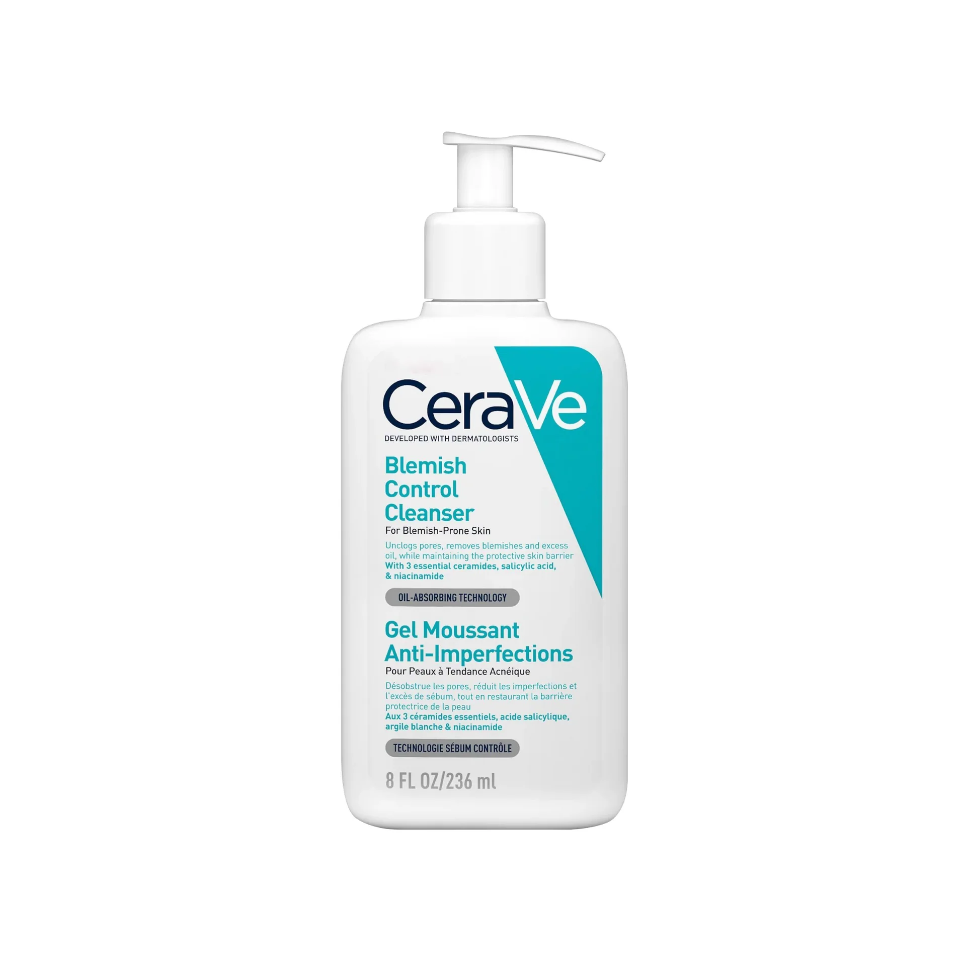 CERAVE ACNE BLEMISH CONTROL CLEANSER 236ML
