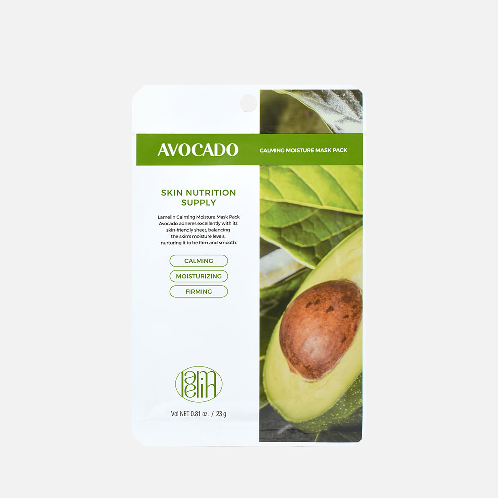LAMELIN CALMING MOISTURE MASK PACK AVOCADO