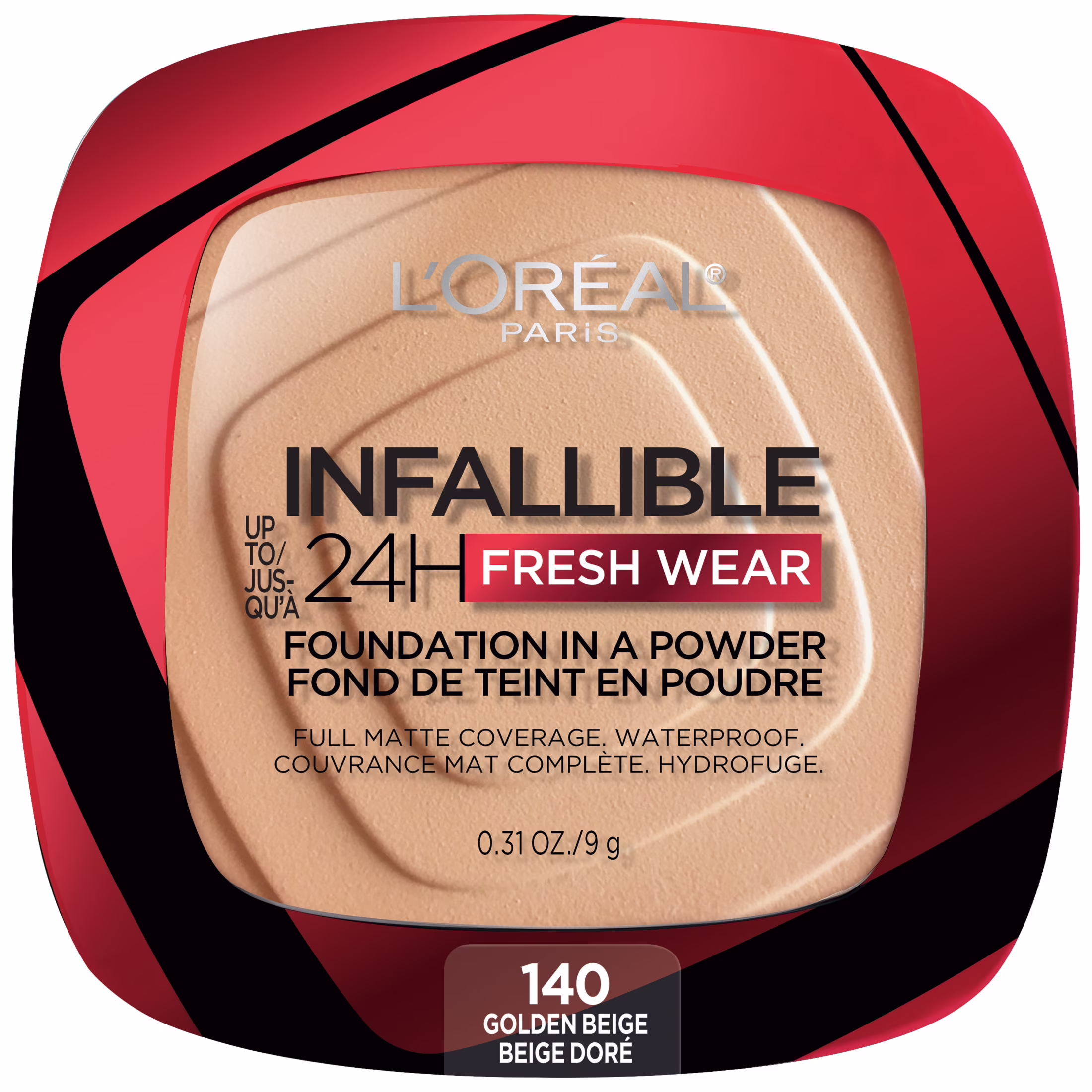 LOREAL PARIS INFAILLIBLE 24H FRESH WEAR POWDER FOUNDATION 140 GOLDEN BEIGE