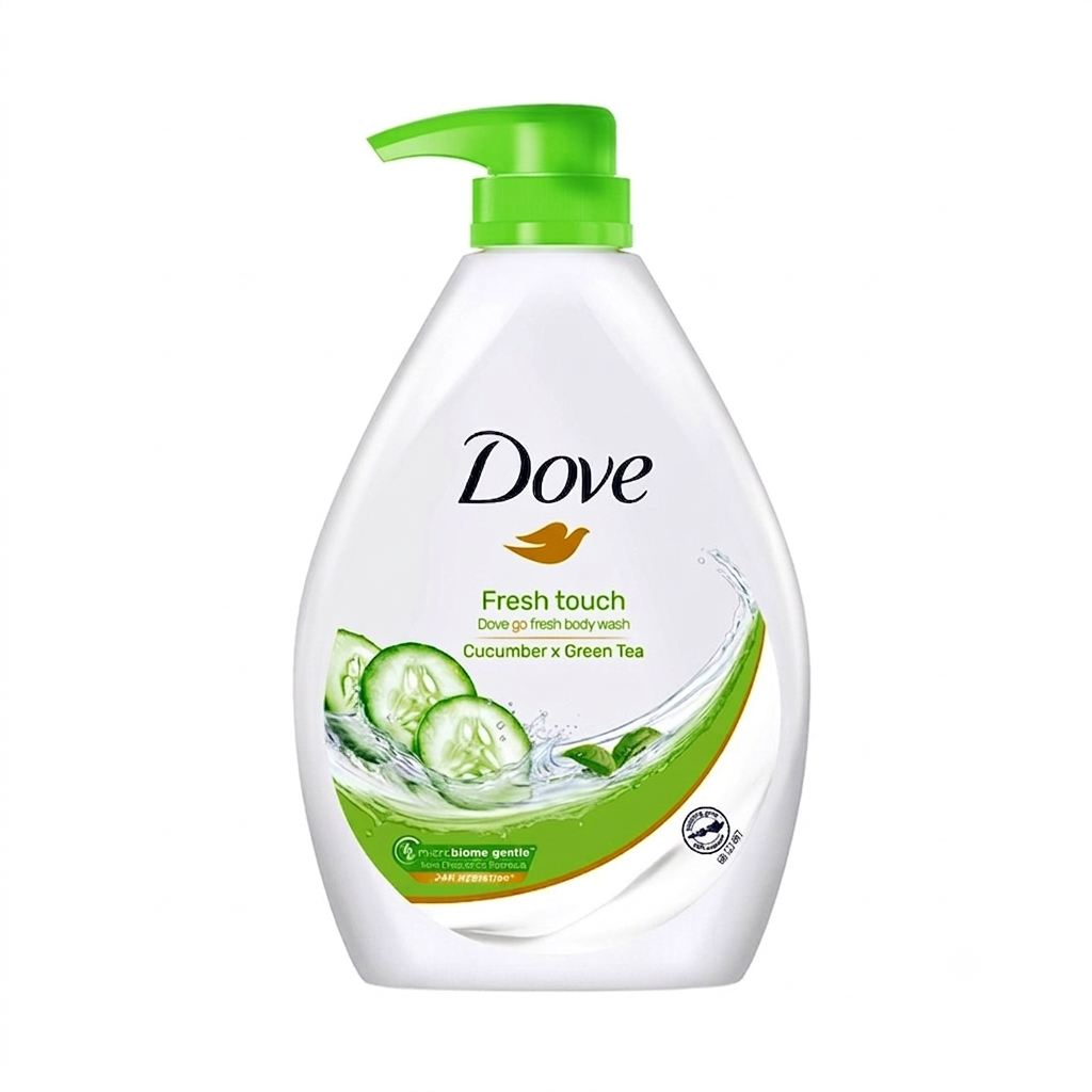 DOVE BODY WASH FRESH TOUCH CUCUMBER GREEN TEA 1L
