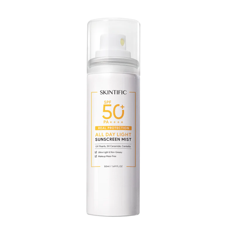 SKINTIFIC ALL-DAY LIGHT SUNSCREEN MIST SPF 50 120ML
