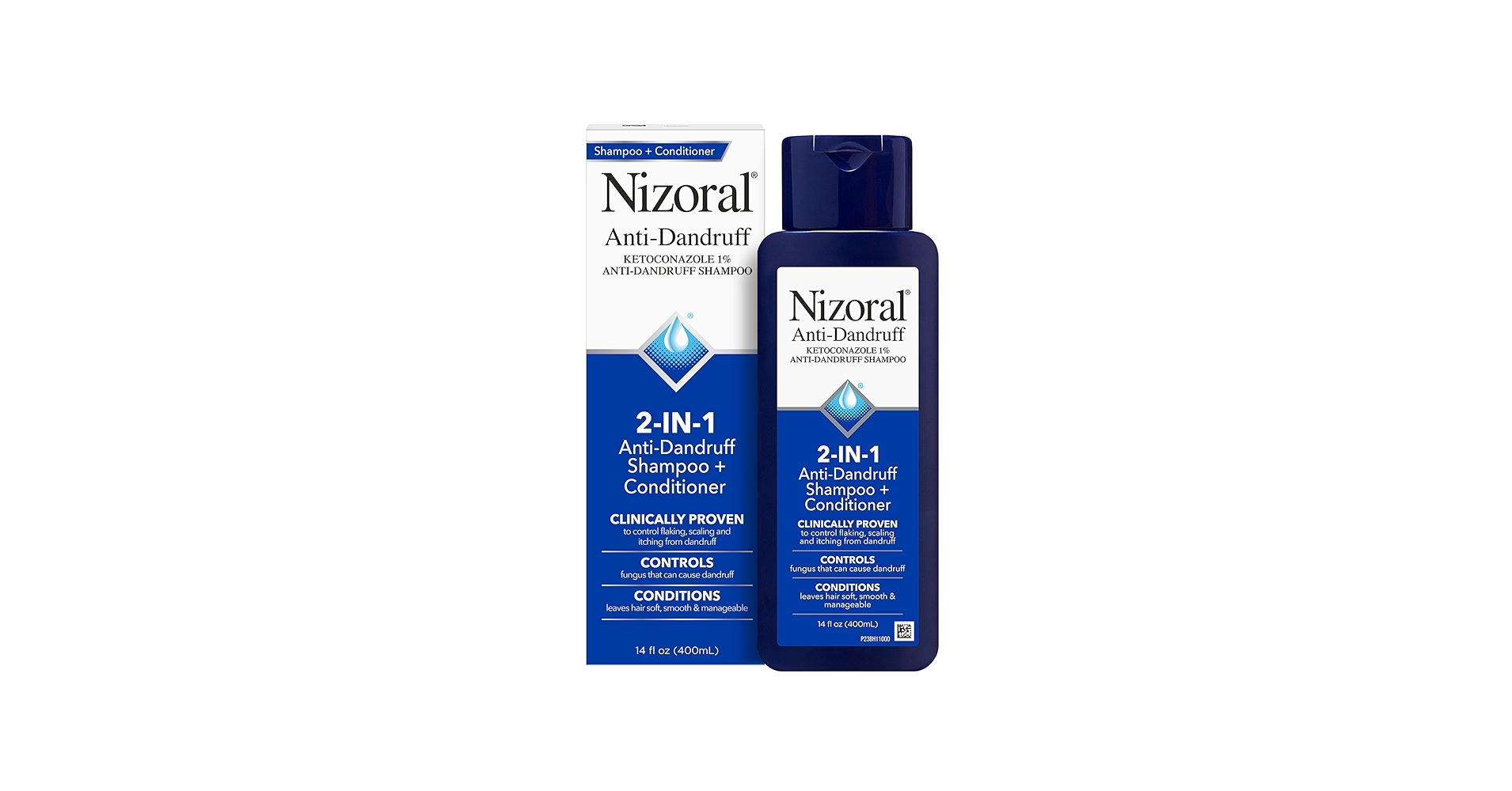 NIZORAL ANTI DANDRUFF 2-IN-1 SCALP AND HAIR TREATMENT SHAMPOO - 400ML