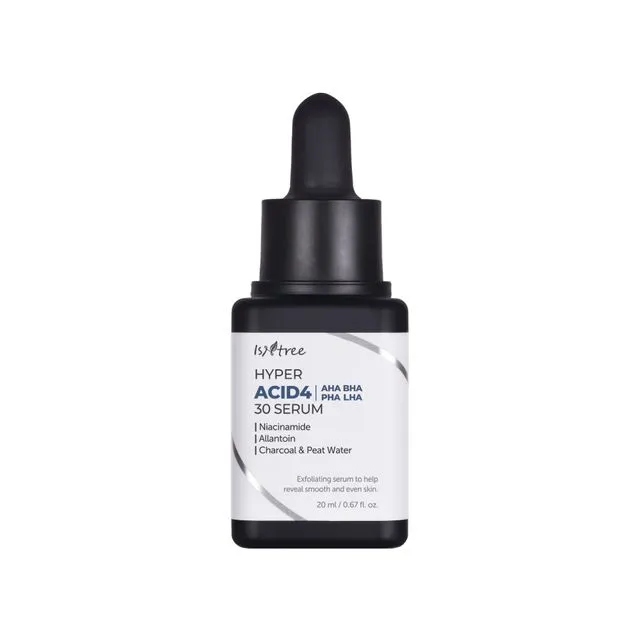ISNTREE HYPER ACID4 AHA BHA PHA LHA 30 SERUM(WASH OFF) 20ML