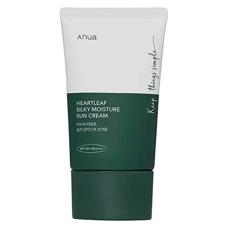 ANUA HEARTLEAF SILKY MOISTURE SUN CREAM [50ML]