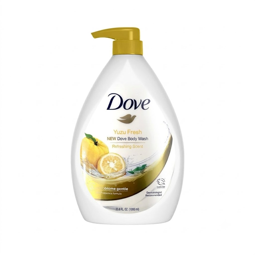 DOVE BODY WASH YUZU FRESH 1L