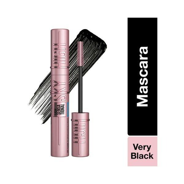 MAYBELLINE LASH SENSATIONAL SKY HIGH WATERPROOF MASCARA 802 VERY BLACK