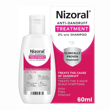 NIZORAL ANTI-DANDRUFF TREATMENT ORIGINAL ITCHY, FLAKY & INFLAMED SCALP - 60ML
